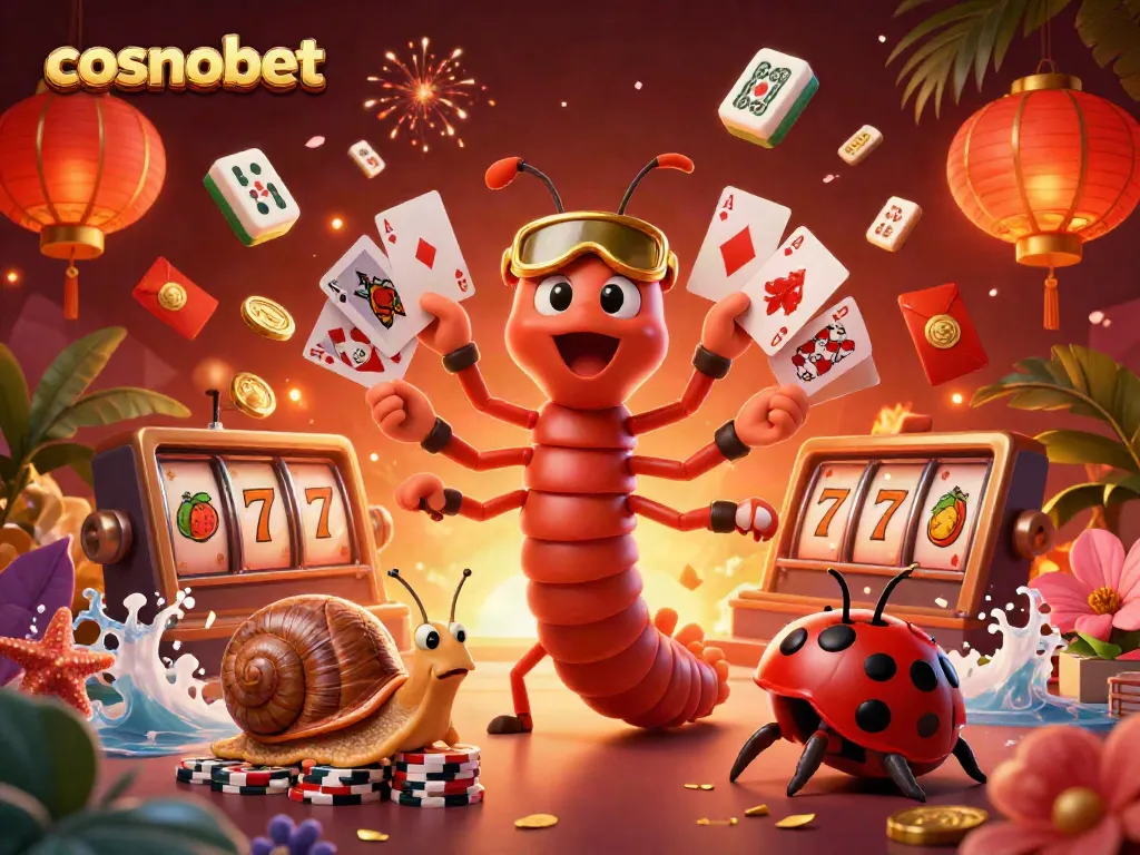 Experience the excitement of cosmobet with thrilling casino elements and vibrant characters in action.
