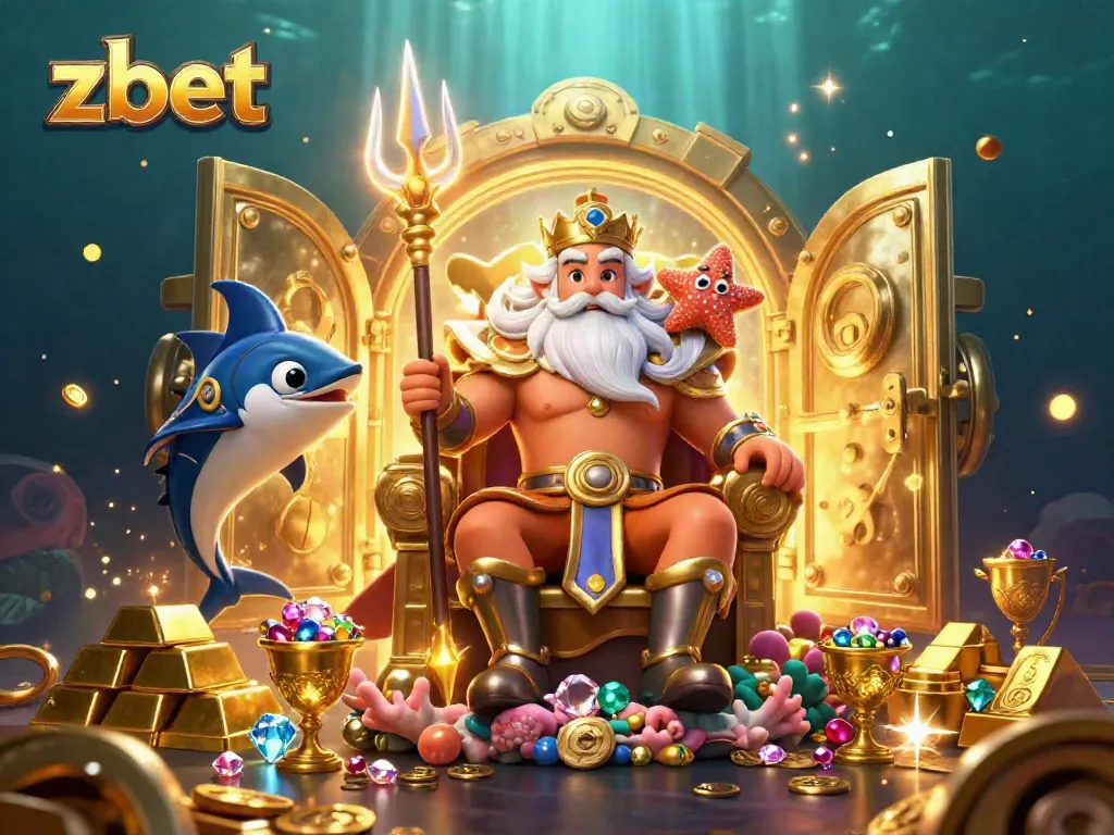 Join the thrilling underwater adventure at zbet with colorful characters, treasures, and gaming excitement.